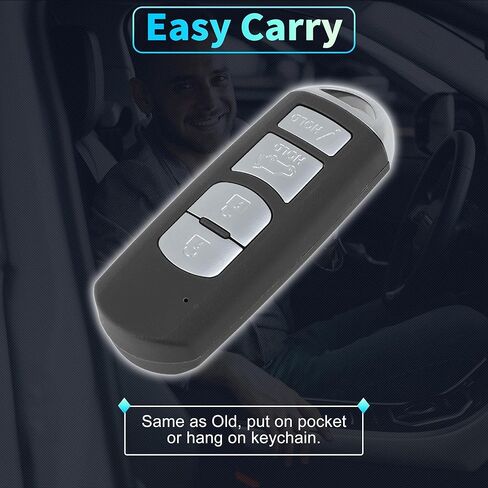 X AUTOHAUX WAZSKE13D02 315Mhz استبدال مفتاح ذكي عن بعد للدخول بدون مفتاح فوب لمازدا CX-9 لمازدا CX-5 17-19 TK52-67-5DY TK52675DY 49 رقاقة 4 أزرار 2 قطعة in Kuwait