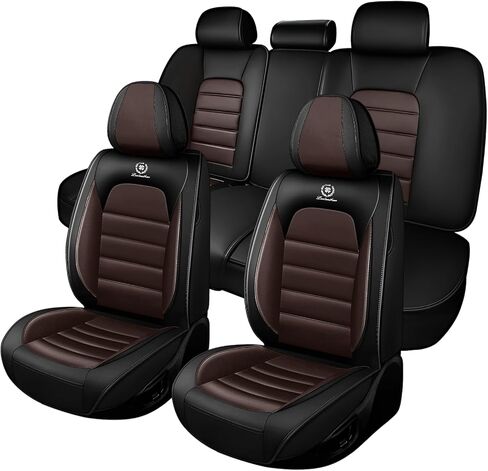 Car Seat Cover Fit for Jeep Grand Cherokee 2000-2025,Compatible Airbag Non-Slip Waterproof Seat Cover,Car Seat Protector Premium Interior (Standard 5 Seats,Classic Black) in Kuwait