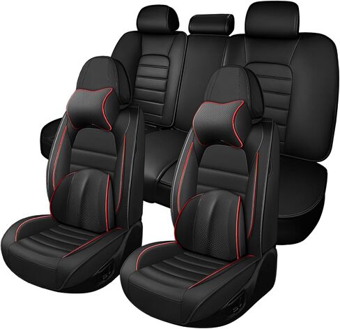 Car Seat Cover Fit for Jeep Grand Cherokee 2000-2025,Compatible Airbag Non-Slip Waterproof Seat Cover,Car Seat Protector Premium Interior (Standard 5 Seats,Classic Black) in Kuwait