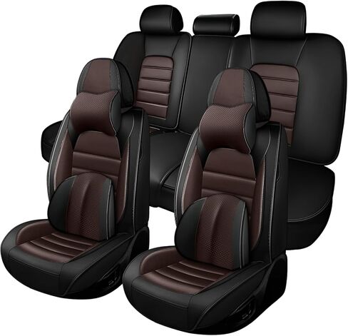 Car Seat Cover Fit for Jeep Grand Cherokee 2000-2025,Compatible Airbag Non-Slip Waterproof Seat Cover,Car Seat Protector Premium Interior (Standard 5 Seats,Classic Black) in Kuwait