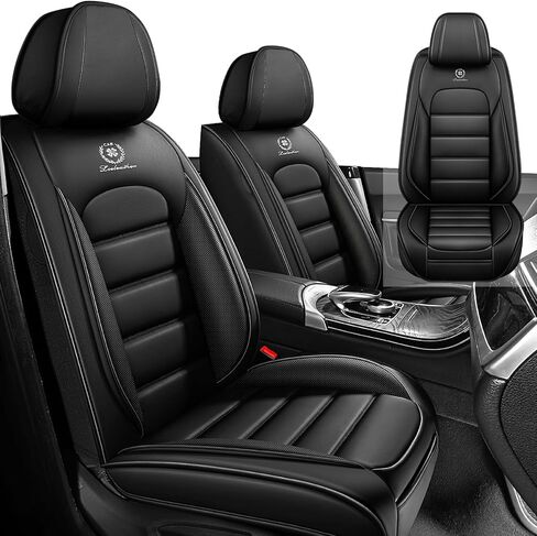 Car Seat Cover Fit for Jeep Grand Cherokee 2000-2025,Compatible Airbag Non-Slip Waterproof Seat Cover,Car Seat Protector Premium Interior (Standard 5 Seats,Classic Black) in Kuwait