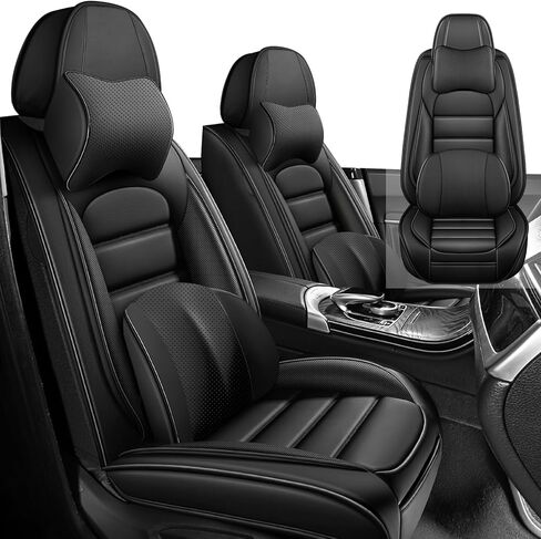 Car Seat Cover Fit for Jeep Grand Cherokee 2000-2025,Compatible Airbag Non-Slip Waterproof Seat Cover,Car Seat Protector Premium Interior (Standard 5 Seats,Classic Black) in Kuwait