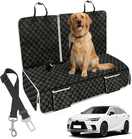 Dog Car Rear Seat Cover for Lexus RX NX TX ES GX is Accessories, Water-Resistant Pet Car Seat Guard Bench Seat Cover, Non-Slip Rear Seat Protection in Saudi Arabia