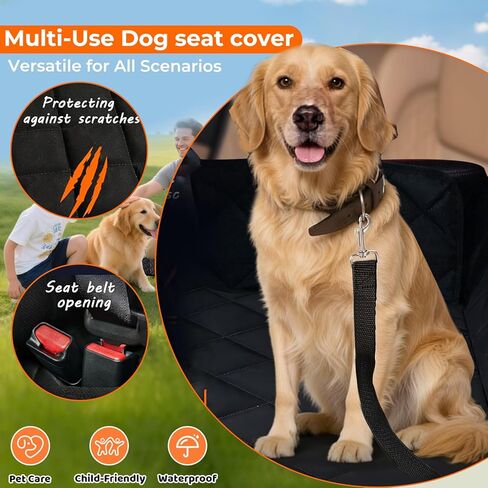 Dog Car Rear Seat Cover for Lexus RX NX TX ES GX is Accessories, Water-Resistant Pet Car Seat Guard Bench Seat Cover, Non-Slip Rear Seat Protection in Saudi Arabia