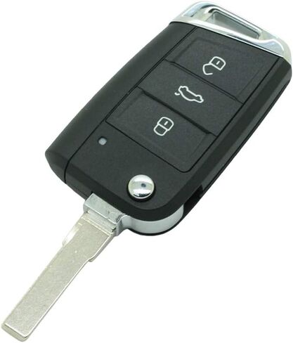 غطاء مفتاح بديل من SEGADEN متوافق مع VOLKSWAGEN Golf 7 MK7 GTI SKODA Octavia 3 أزرار دخول بدون مفتاح عن بعد حافظة مفتاح فليب Fob SS827A in Kuwait