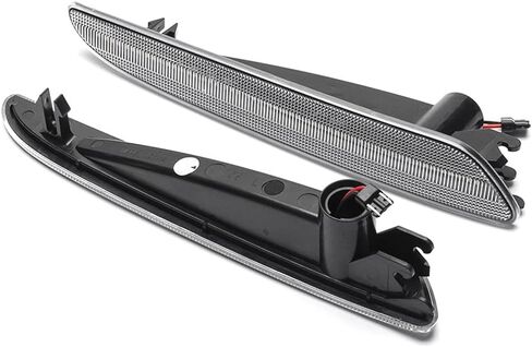 E320 E350 E550 E63 AMG LED Side Marker Lights For 2007-2009 Mercedez Benz E-Class W211 Facelift Clear Lens Sidemarker White LED Turn Signal Driving Running Lights OEM 2118200921 in Kuwait
