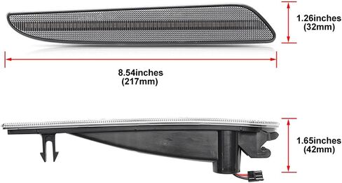 E320 E350 E550 E63 AMG LED Side Marker Lights For 2007-2009 Mercedez Benz E-Class W211 Facelift Clear Lens Sidemarker White LED Turn Signal Driving Running Lights OEM 2118200921 in Kuwait