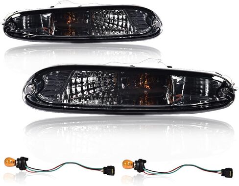 ANDPLAY Front Bumper Turn Signal Lights w/Bulbs Compatible with Mazda MX-5 Miata 1990 1991 1992 1993 1994 1995 1996 1997 8BN151060 8BN151070 Clear Lens in Saudi Arabia