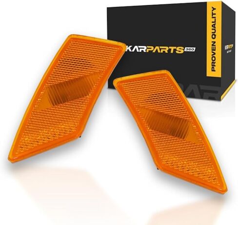 KarParts360 لسيارة فورد رينجر 2019 20 21 22 2023 مصباح تحديد جانبي جانب الركاب | عدسة العنبر | غلاف بلاستيكي ABS+PC | المفاجئة | عدسة بلاستيك PMA | مع لمبات | بديل لـ FO2551147 | KB3Z13A565B in Kuwait