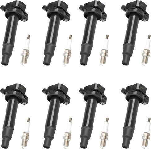 UF230 Ignition Coils and Spark Plugs Set of 8 Fit for Lexus 2003-2009 GX470, 2001-2006 LS430, 2002-2010 SC430, for Toyota 2003-2009 4Runner, 1998-2007 Land Cruiser, 2000-2009 Tundra in Kuwait