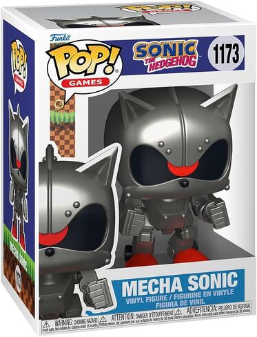 فانكو بوب! الألعاب: Sonic The Hedgehog - Mecha Sonic - شخصية فينيل قابلة للتجميع - فكرة هدية - بضائع رسمية - ألعاب للأطفال والكبار - محبي ألعاب الفيديو - نموذج لهواة الجمع in Kuwait