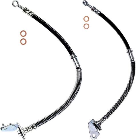 Front Driver and Passenger Brake Hydraulic Hose Brake Line Hose Pipeline 2PCS for Hyundai Tucson 2005 2006 2007 2008 2009 for Kia Sportage 2005 2006 2007 2008 2009 2010 in Kuwait