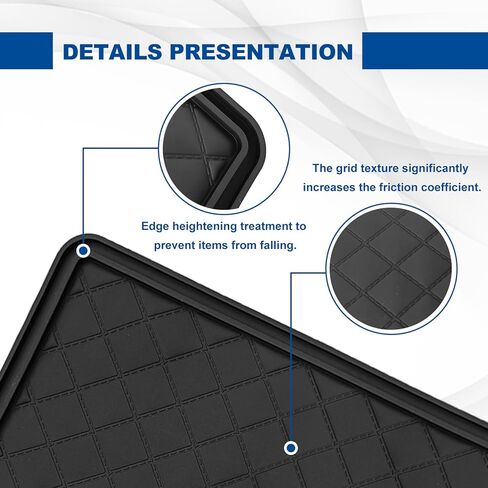 Car Dashboard Anti-Slip Mat, 10.4"x 5.9" Multifunctional Universal Car Magic Dashboard Sticky Adhesive Mat, for Phones Sunglasses Keys Electronic Devices and More Use in Saudi Arabia