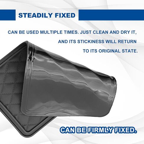 Car Dashboard Anti-Slip Mat, 10.4"x 5.9" Multifunctional Universal Car Magic Dashboard Sticky Adhesive Mat, for Phones Sunglasses Keys Electronic Devices and More Use in Saudi Arabia