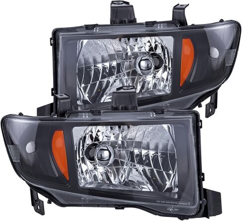 For 2006 2007 2008 2009 2010 2011 2012 2013 2014 Honda Ridgeline Headlights Set LH & RH Sides Black Housing in Saudi Arabia