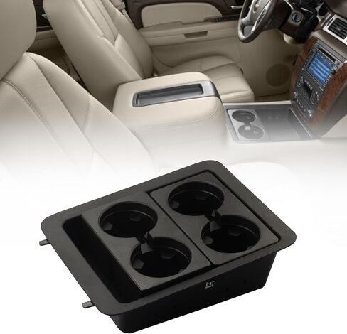 Dasbecan Front Center Console Cup Holder Replacement Compatible with Chevrolet Avalanche 2007-2013 Silverado Suburban Tahoe GMC Sierra Yukon XL 2007-2014 Replaces# 22860866 in Saudi Arabia