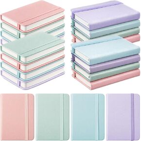 Ceenna 16 Packs Pocket Small Notebook Journals Mini Notebook bulk 192 Pages/96 Sheets Hardcover with Thick Lined Paper 3" x 4.4" A7 Small Notepad Pastel Color For Office Home Journey Supplies in Saudi Arabia