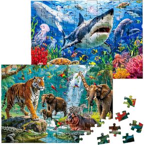 Sitodier Nativity Scene Puzzles for Kids Age 3-5 and 4-6, 48pcs Nativity Large Floor Jigsaw Puzzle Educational Toys Easter Birthday Gift for Toddlers Boys Girls Ages 3 4 5 6 Years Old in Kuwait