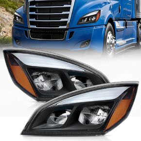 Led Headlights Compatible with 2018-2023 Cascadia Black Housing, Tailored for Elite Models, Driver and Passenger Side in Kuwait