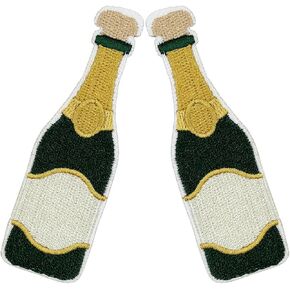 3'' Bubbly Bottle Drink Embroidered Iron on Patches in Kuwait