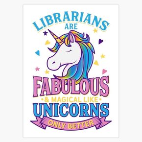 Librarian, Librarian T 5" Removable Magnetic Bumper Sticker | Heavy-Duty Vehicle Magnet in Kuwait