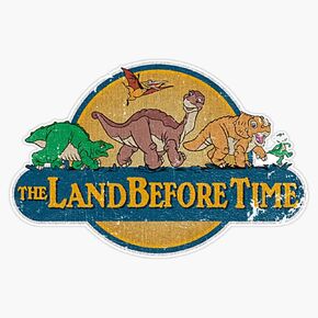 Vintage The Land Before Time Classic Movie Nostalgia 90s Car Window 5" Magnetic Bumper Sticker in Saudi Arabia