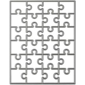 XGNG Rectangular Puzzle Carbon Steel Die Metal Cutting Blade Mold for DIY Photo Album Paper Embossing Card Making Scrapbook Decorations in Kuwait
