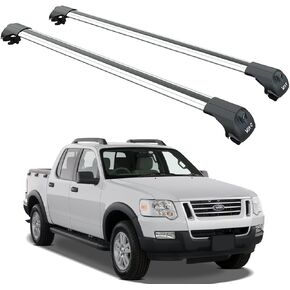 Fits Ford Explorer Sport Trac (2001–2010) Roof Rack Cross Bars – for Raised Roof Rails, 330 lbs Capacity, Lockable Aluminum Bars w/T-Slot Channel, No-Drill Installation (Black, Gen1 (2001–2005)) in Saudi Arabia
