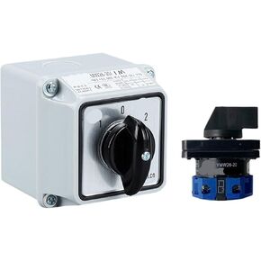 YMW26-20/1M Waterproof IP65 Rotary Cam Switch Changeover Control Circuit 690V 20A 1 Pole with Protective Box LW26 LW28 LW39B(01) in Kuwait