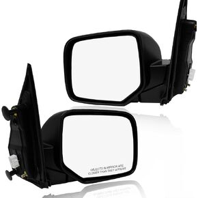 PM Auto Driver & Passenger Side Mirrors, Left-Right Power Heated Paintable Manual Folding Replacement For 2009-2015 Honda Pilot, Door Mirror Pair of 2 in Kuwait