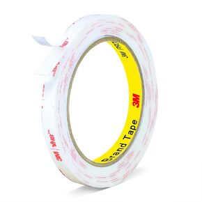 3M Double Sided Tape,1in X 9.85ft Heavy Duty Removable Mounting Tape for Wall, White Sticky Foam Tape, Picture Hanging Strips, Waterproof Adhesive Strips for LED Light in Saudi Arabia