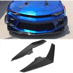 A Pair Canards Front Bumper for Chevy Camaro SS 2016-2018 Front Bumper Spoiler Splitter Side Dive Plane Air Vent Fins Intake Grill Inserts ABS Plastic (Glossy Black) in Saudi Arabia