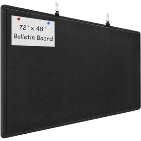 Large Bulletin Board - 72 x 48 Inches, Large Felt Board Decorative Pin Board for Wall, Foldable Photo Board, Lightweight Durable Pin Board for Home, Office, School, Classroom, Kitchen (Dark Camel) in Saudi Arabia