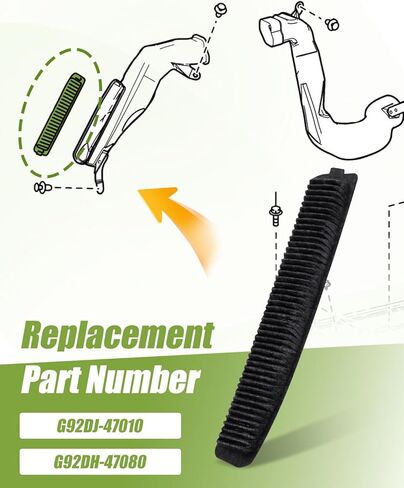 2Pcs HV Battery Intake Filter Replacement Fit for Toyota Prius Prime 2017 2018 2019 1.8L L4 Electric/Gas Replace G92DH-47080 G92DJ-47010 in Kuwait