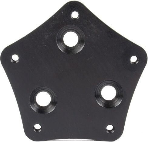 JEGS Steering Wheel Adapter | 3 Bolt Hub To 5 Bolt Wheel | Made In USA | Allows use of Quick Release Hub | Billet 6061-T6 Black Anodized Aluminum | Includes Hardware in Saudi Arabia