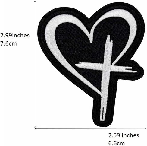 3'' Love Cross Love Jesus Embroidered Iron on Patch for Christian in Kuwait