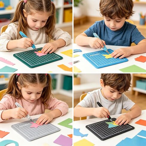Self-Healing Cutting Mat, 4PCS Mini Sewing Mat with Double Sided Craft Cutting Board for Sewing, Crafts, Hobby, Fabric, Precision Scrapbooking Project in Saudi Arabia