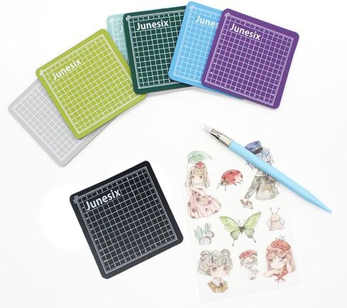 Self-Healing Cutting Mat, 4PCS Mini Sewing Mat with Double Sided Craft Cutting Board for Sewing, Crafts, Hobby, Fabric, Precision Scrapbooking Project in Saudi Arabia
