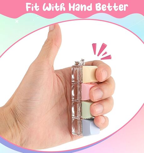 Clicker Fidget Toy, 2.95 inch Keyboard Fidget Keychain Keycap Stress Relief Toy for Adults to Relieve Anxiety & Pass Time (Assorted Colors) in Saudi Arabia