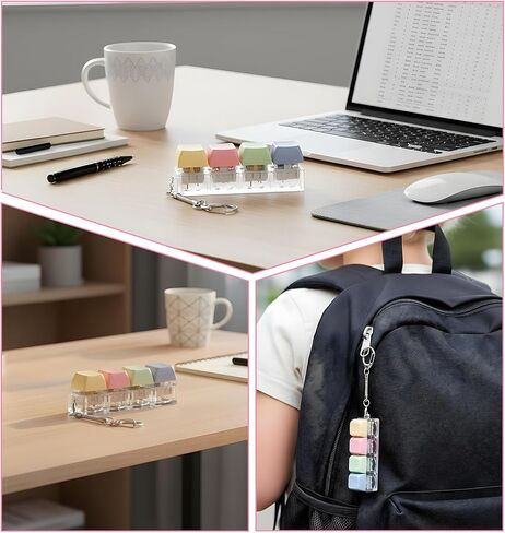 Clicker Fidget Toy, 2.95 inch Keyboard Fidget Keychain Keycap Stress Relief Toy for Adults to Relieve Anxiety & Pass Time (Assorted Colors) in Saudi Arabia