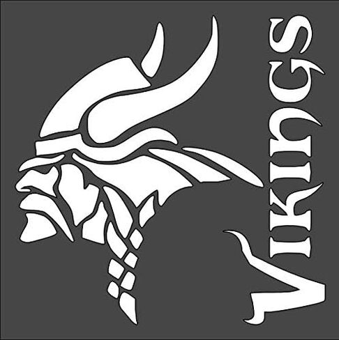 1 PCS Custom Cut Stencil, (VA-93) Vikings Football Sports 8X8 in Crafts, Arts, Scrapbooking - Painting on The Wall, Wood, Glass and Other in Saudi Arabia