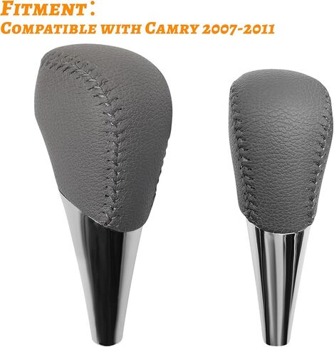 غطاء رأس مقبض ناقل الحركة من QianBao متوافق مع Toyota Camry 2007-2014 Corolla 2009-2013 RAV4 2006-2011 Highlander 2008-2013 ملحقات السيارة الداخلية باللون الرمادي ﻿ in Kuwait