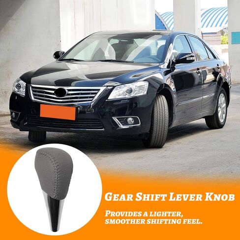 غطاء رأس مقبض ناقل الحركة من QianBao متوافق مع Toyota Camry 2007-2014 Corolla 2009-2013 RAV4 2006-2011 Highlander 2008-2013 ملحقات السيارة الداخلية باللون الرمادي ﻿ in Kuwait