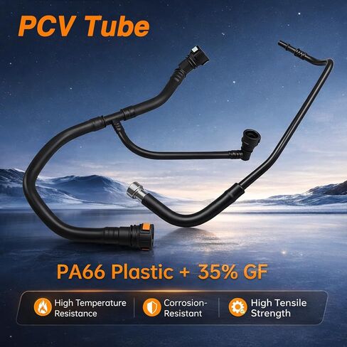 طقم إصلاح صمام وأنبوب PCV، صمام تهوية كرنك إيجابي وأنبوب متوافق مع شيفروليه كروز ماليبو تراكس استبدال # 12673862، 12640659، 12665644، 12685407 (5 قطع) in Kuwait