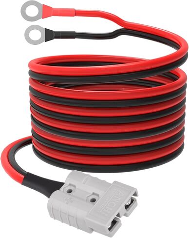 ELFCULB Anderson 50amp to O Ring Terminal, 10AWG Anderson SB50 Battery Quick Connect/Disconnect Cable for Forklift RV Boat Lithium Batteries(10FT) in Saudi Arabia