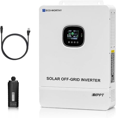 ECO-WORTHY 6KW Solar Off-Grid Split-Phase AIO Inverter, 48Vdc to 120Vac/240Vac, 9kW@500V PV Input in Saudi Arabia