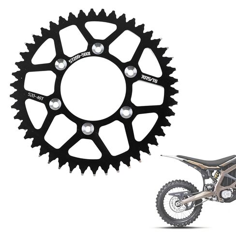 46T Sprocke CNC for Surron Ultra Bee,Motorcycle Rear Sprocke 7075 Aviation Aluminum Alloy for Electric Dirt Bike Sur Ron Ultra Bee in Kuwait
