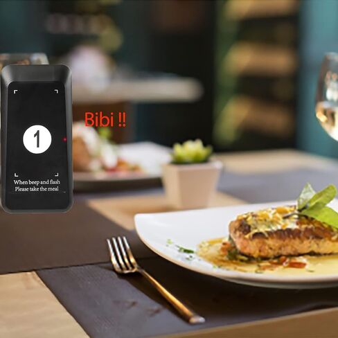 Retekess TD157S Restaurant Pager System, Buzzers for Restaurant, 2 Call Modes, Outdoor 400M, 200 mAh Battery, for Food Trucks, Bars, Hospitals (1 Pager) in Kuwait