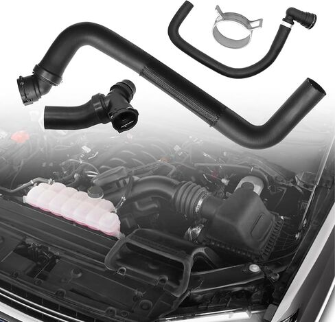 Upper Radiator Hose Y-Connector Lower Compatible with Ford F150 5.0L 2011 2012 2013 2014 2015 2016 2017 2018 2019 2020 Replace # DR3Z-8566-A CL3Z 8260-A BL3Z 8C350-A in Saudi Arabia