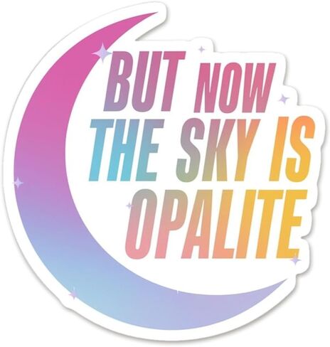 ملصق But Now The Sky is Opalite Taylor - ملصق من الفينيل لزجاجات المياه وأجهزة الكمبيوتر المحمولة والأجهزة اللوحية مقاس 5.5 بوصة (ملصق) in Kuwait
